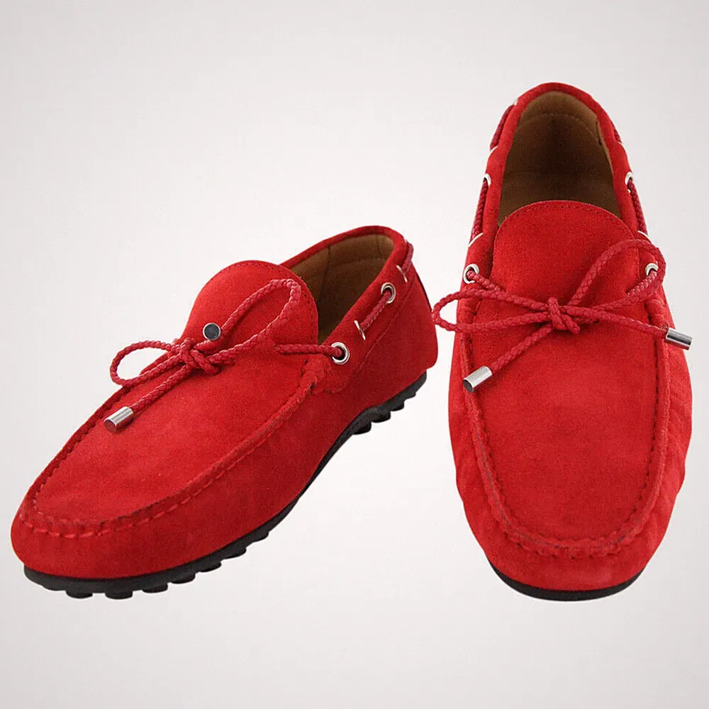 Fiori Di Lusso Rote Wildlederschuhe - Loafer - (2018032030)