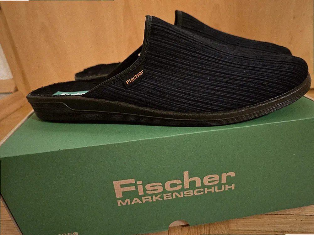 Fischer Qualitätshausschuhe Gr. 45 NEU mit Etikett Herren Hausschuhe