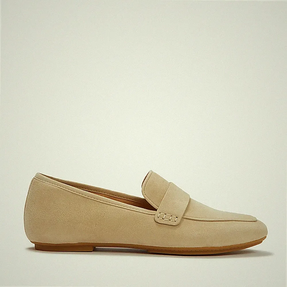 FITFLOP DELICATO SOFT DAMEN Loafer Slipper beige IH9-923