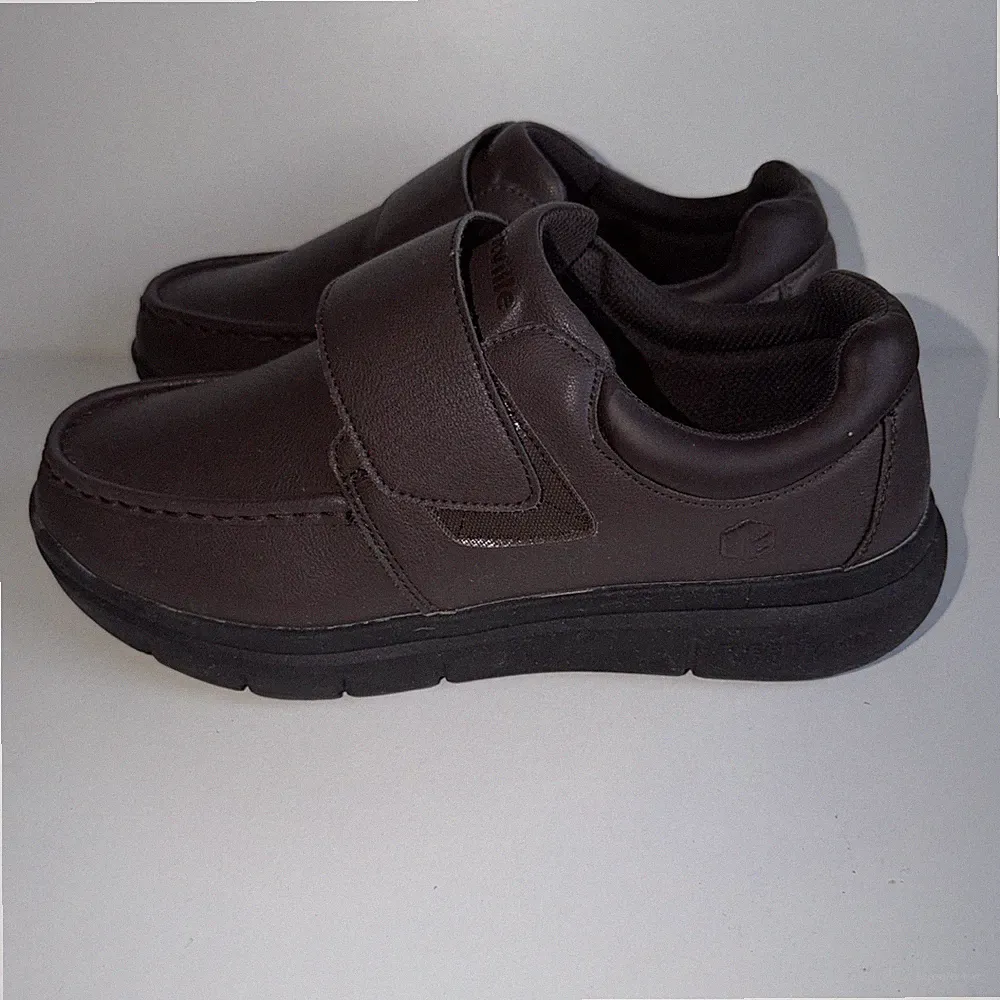 FitVille Herren Halbschuhe Komfort Weite Passform Leder Schuhe Freizeit Slipper Elegant Schuhe