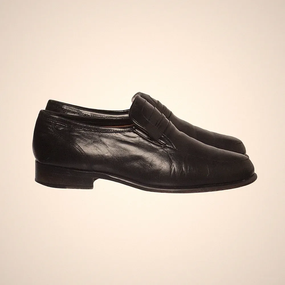 Flexi City, Loafers, Größe: 39 1/2, Leder, Schwarz, Herren #fed