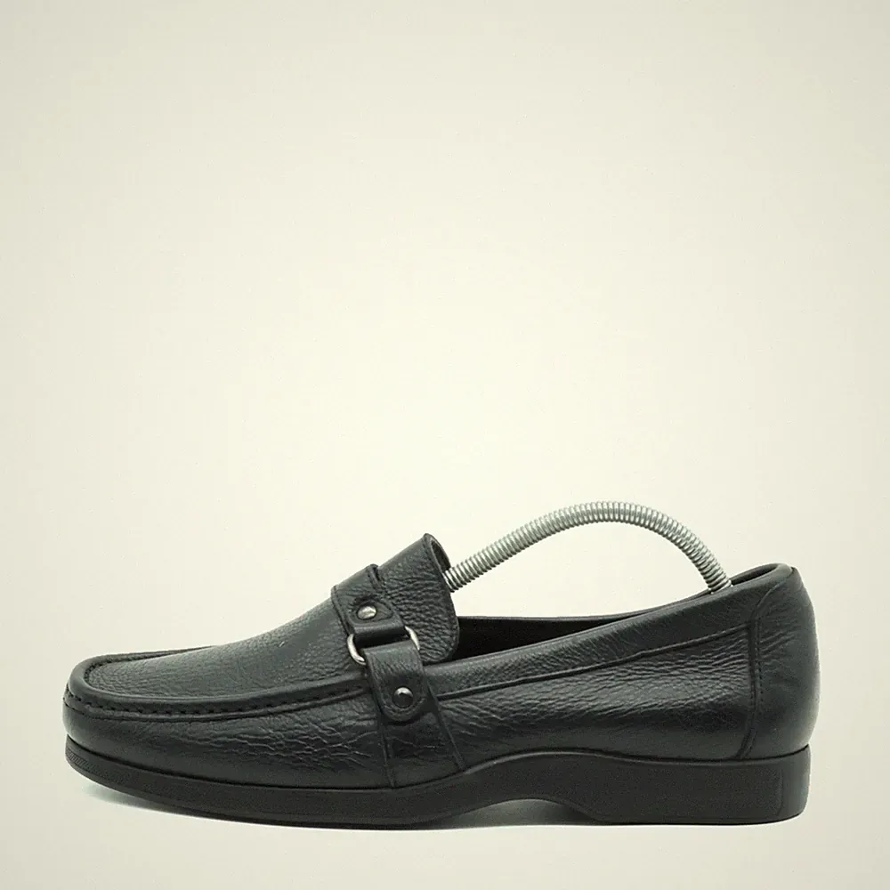 Florsheim Damen 11461 01 Loafer Schwarz Echtleder Mokassin Klassisch EU 41.5