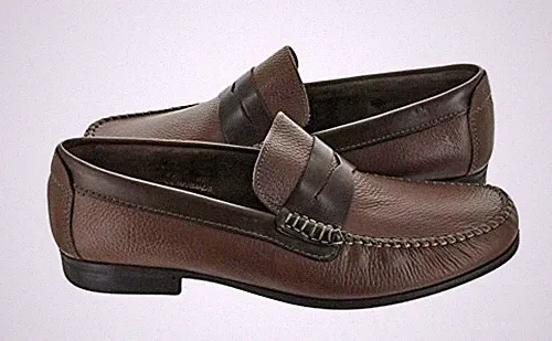 Florsheim Felix Loafer 2-Ton Herren Halbschuh Leicht Weichleder Schwarz Cognac