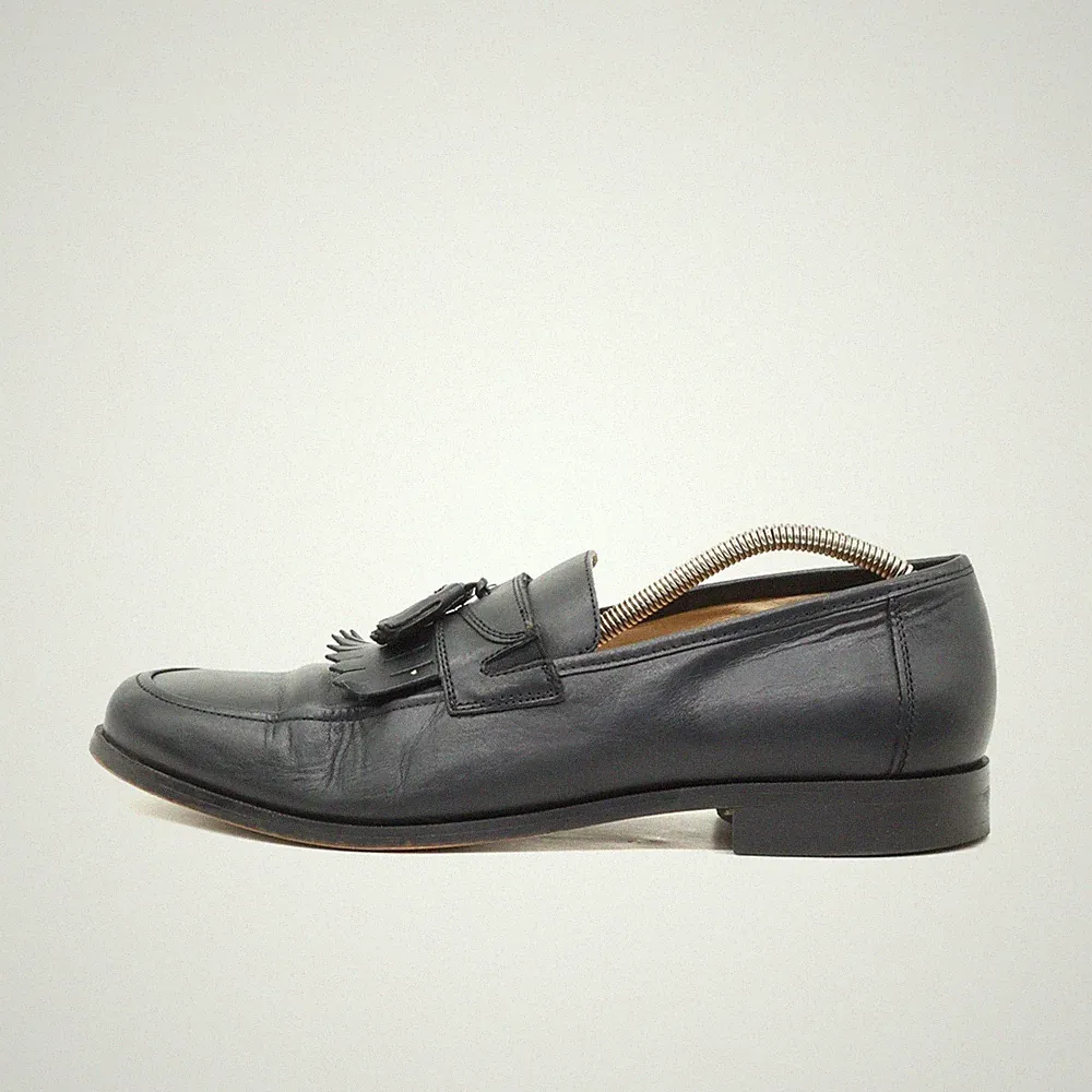 Florsheim Herren 12040-001 Mokassin Schwarz Leder Quasten Classic Loafer EU 44