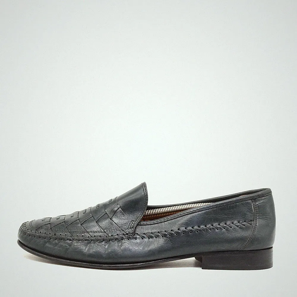 Florsheim Herren 18341 Slipper Schwarz Leder Klassik Loafer EU 46