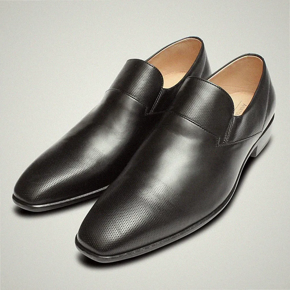 Formeller schwarzer Anatomic & Co Prime Slipper Halbschuh