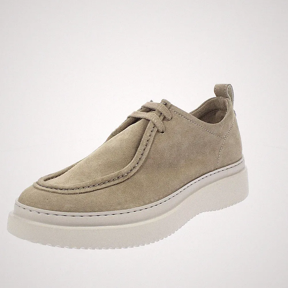 Franzini Diga - beige Wildleder Schnürhalbschuhe - Größe 45 [29 cm] Herren