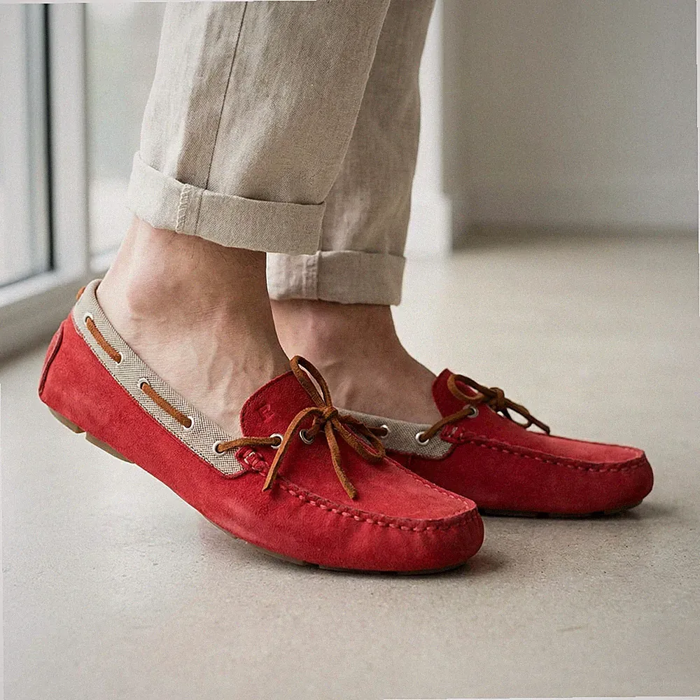 Italien Wildleder-Loafer