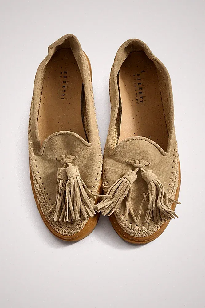 FRATELLI ROSSETTI GREEN SIDE NUDE WILD LEDER HALBSCHUHE MIT QUASTE GR 38