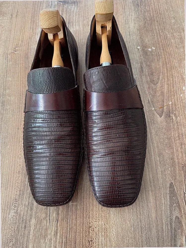 Fratelli Rossetti Kalbsleder Loafer Slipper Gr. 43 toller Zustand
