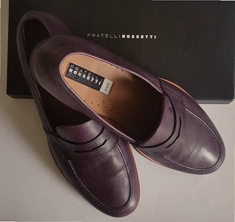Fratelli Rossetti Loafers Violett Slipper Gr. 47 - TOP-Zustand
