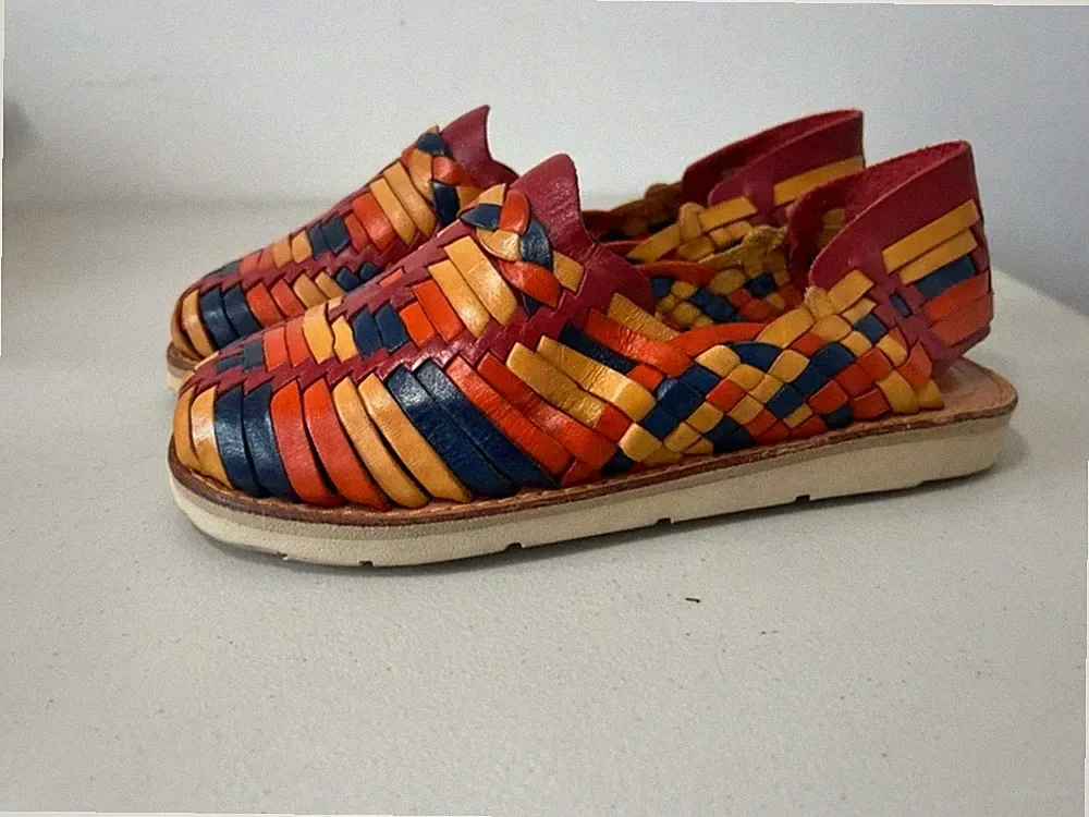Free People Brandx Leder Halbschuhe Gr. 5,5 Multi Rainbow