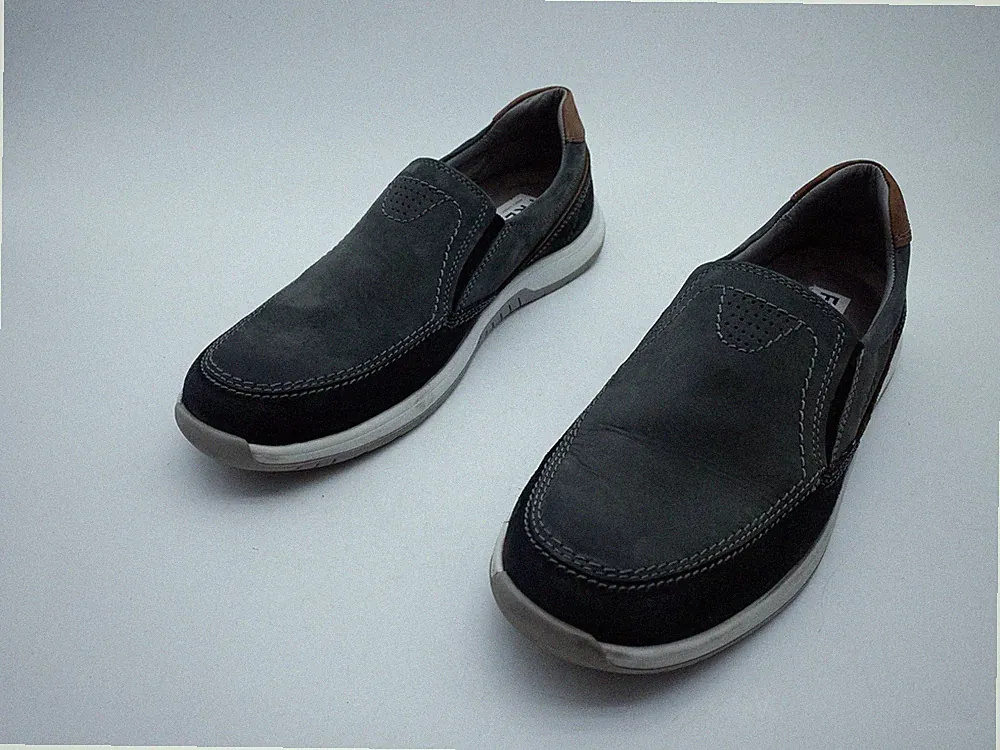 Fretz Men Herren Sneaker Halbschuh Loafer Slipper Leder Gr. 43 EU Art. 40075-100