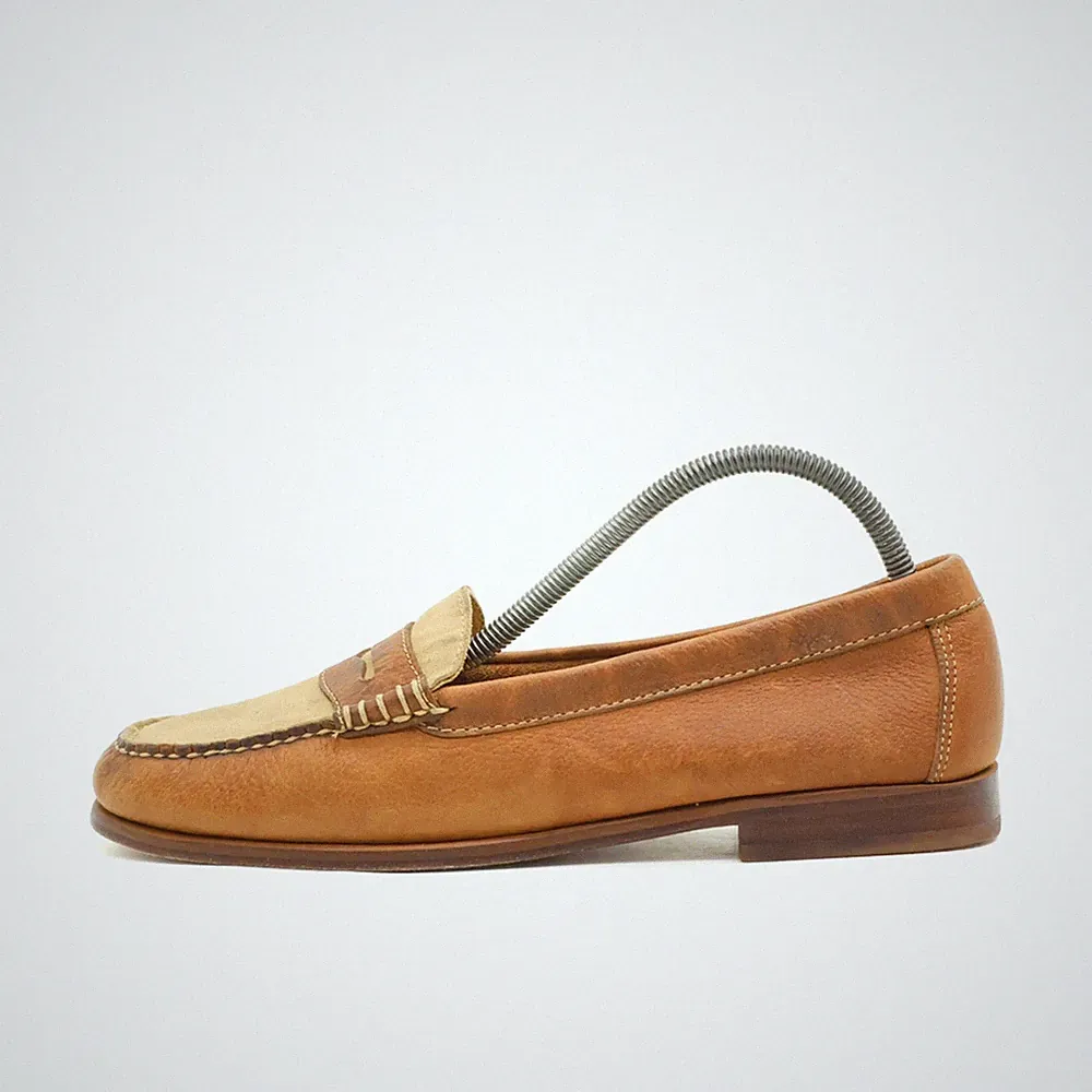 G.H. Bass & Co. Damen Loafer EU 37.5 Weejuns Beige Braun Penny-Slipper