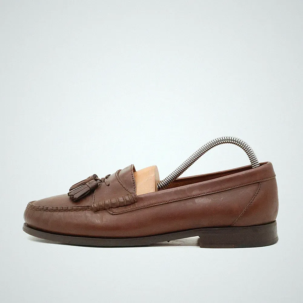 G.H. Bass & Co. Herren Loafer EU 42 Penny Quasten Braun Original