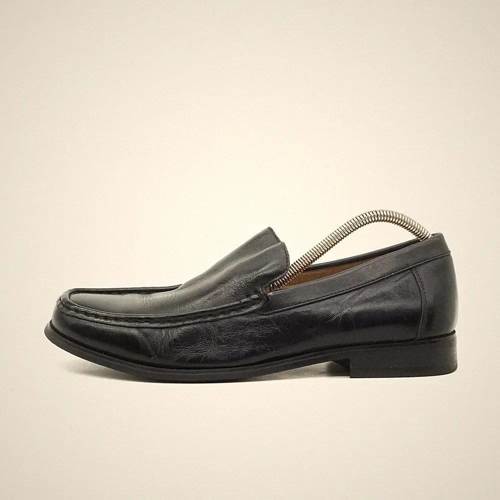 G.H. Bass & Co. Herren Robert Loafer Schwarz Leder Einstieg Slipper EU 42,5