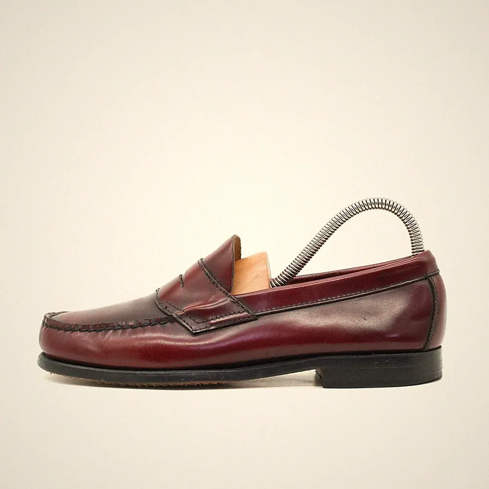 G.H. Bass & Co. Herren Slipper EU 40,5 Heritage Collection Penny Loafer Bordeaux