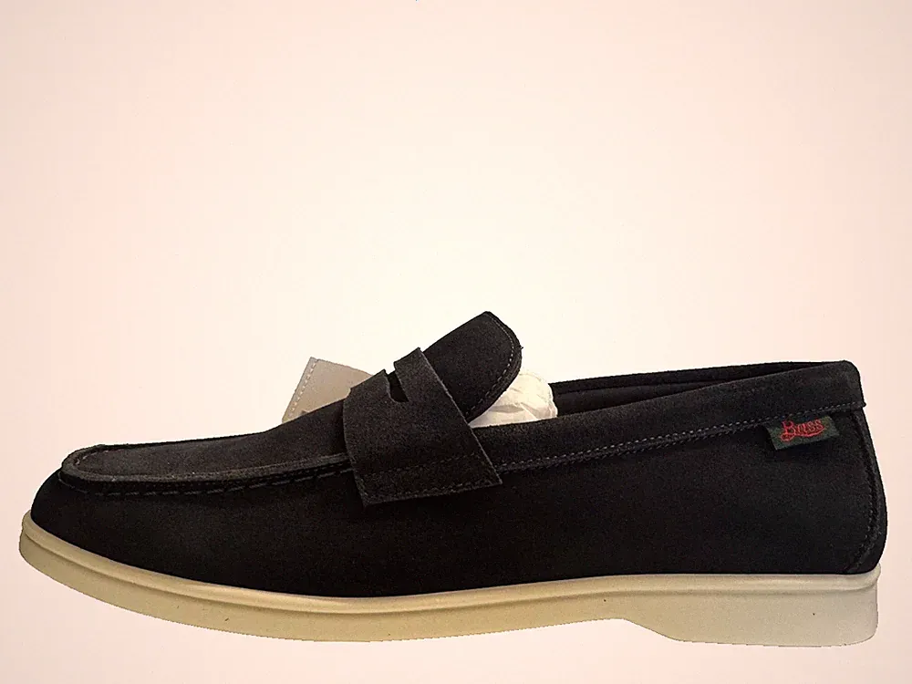 G.H Bass & Co Penny Loafer Herren Navy Schuhe UK 8 US 9 EU 42