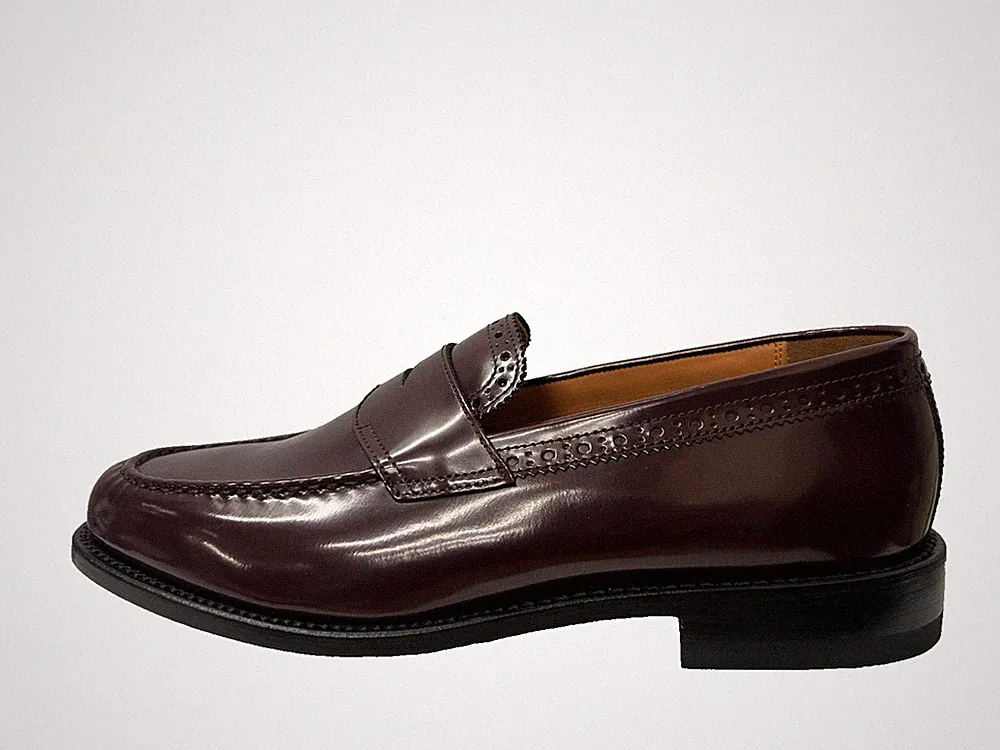 G.H.BASS Monogramm Loafer Wine Herren UK 8 US 9 EU 42
