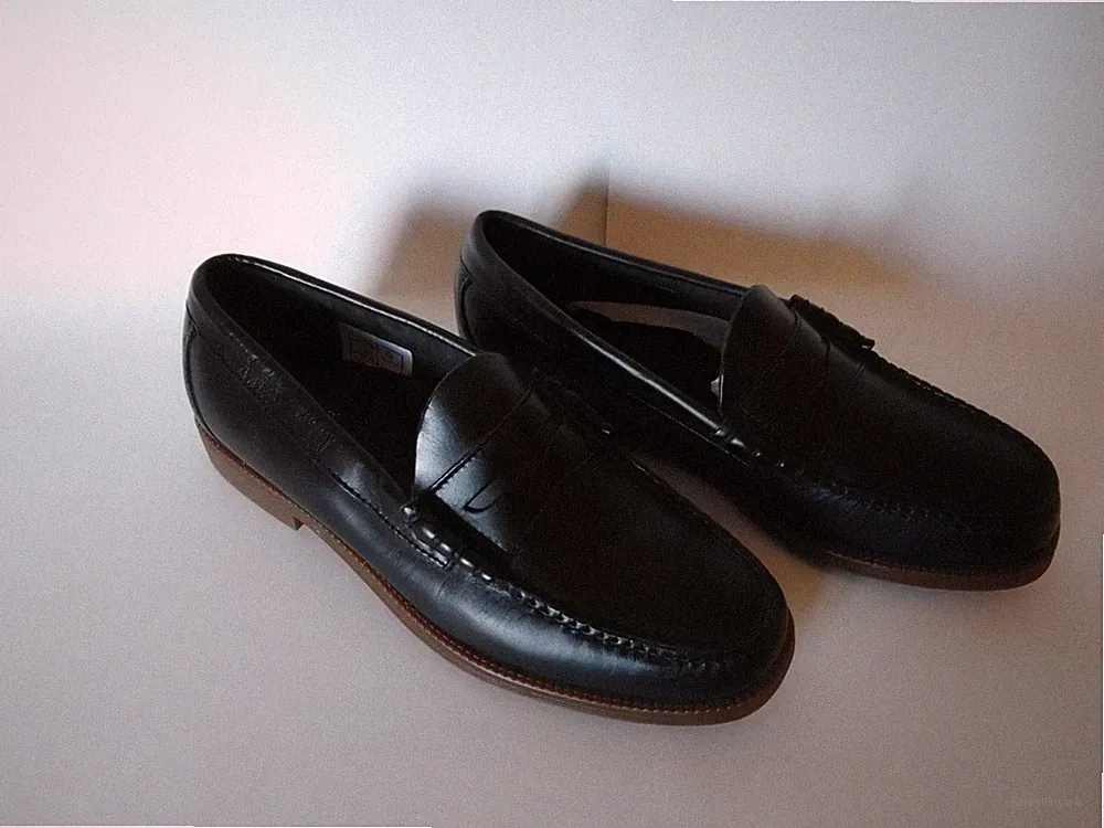 G H Bass Penny Loafer Schwarz Preppy Ivy Style Klassischer Herrenschuh NEU