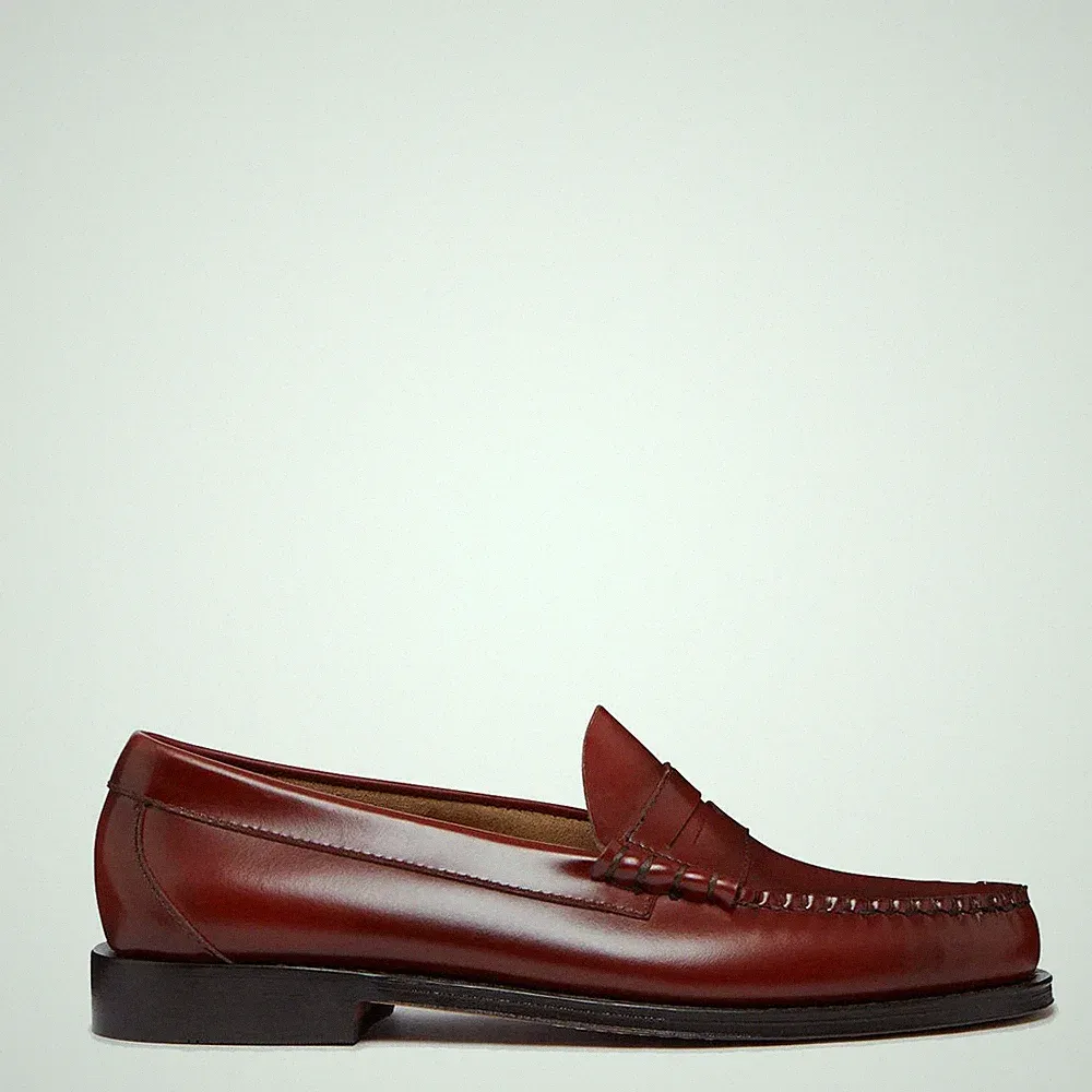 G.H.Bass Weejuns Larson Penny Loafers Smoke Paprika Leather