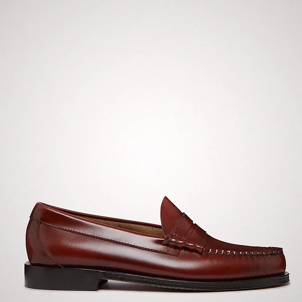 G.H.Bass Weejuns Larson Penny Loafers Smoke Paprika Leather