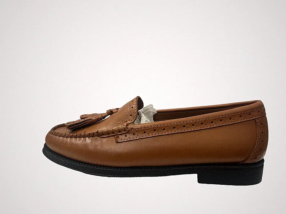 G.H Bass Weejuns Loafer Dress Weinrot Leder Tassel UK 4 US 6 EU 37