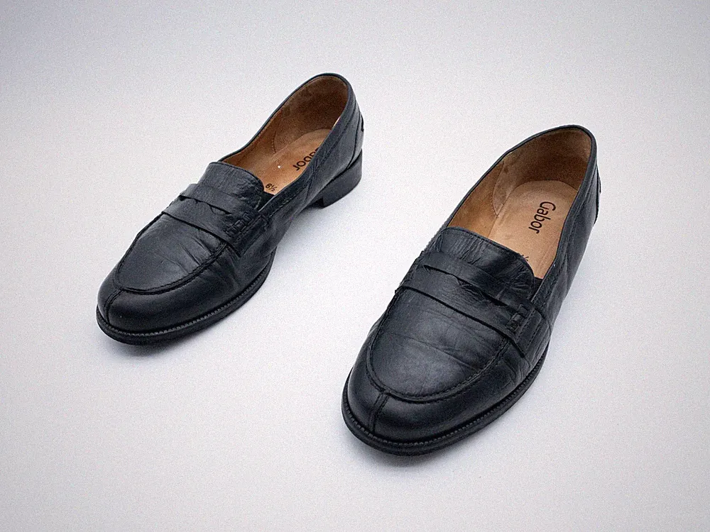 Gabor Damen Halbschuh Loafer Slipper Schlupfschuh schwarz Gr 40 EU Art 29878-98