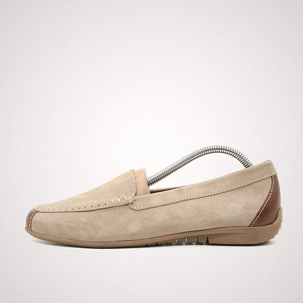 Gabor Damen loafer EU 38 mokassin beige braun komfort