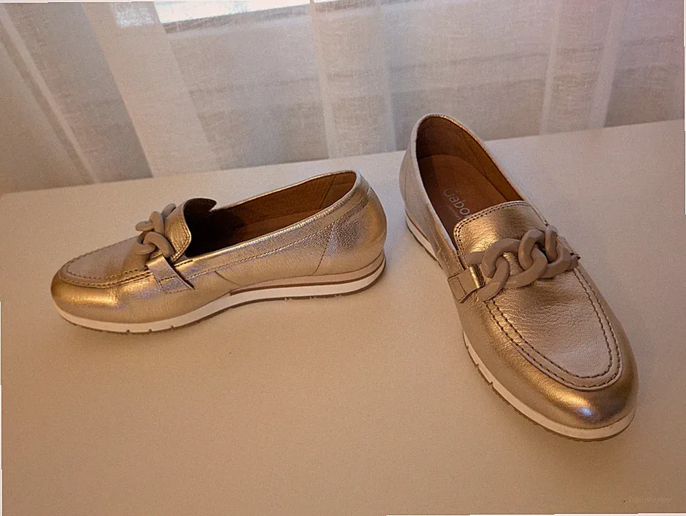 Gabor Damen Schuh Slipper / Loafer Modell 62.415.62 Gr 5 Gold