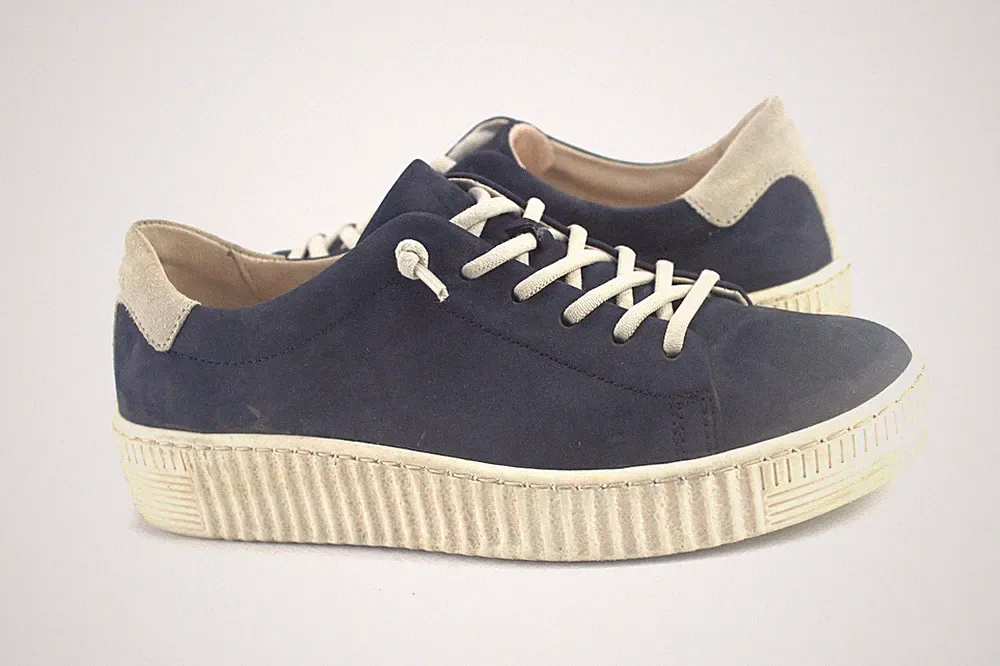 Gabor Gr.36,5 Uk.3,5 Damen Halbschuhe Slipper Sneaker Loafers Navy TOP M 326