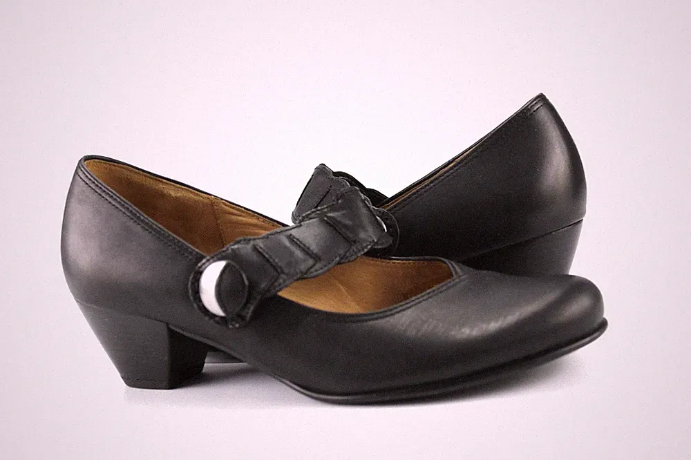 Gabor Gr.38,5 Uk.5,5 Damen Halbschuhe Slipper Loafers Pumps Leder TOP T 687