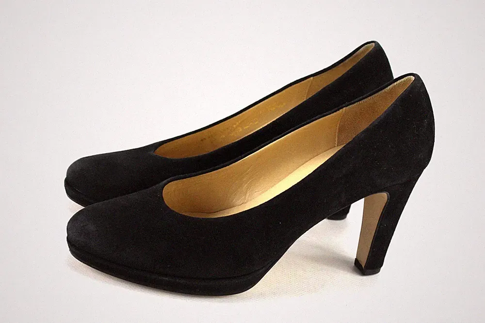 Gabor Gr.38,5 Uk.5,5 Damen Halbschuhe Slipper Loafers Pumps Schwarz TOP M 650