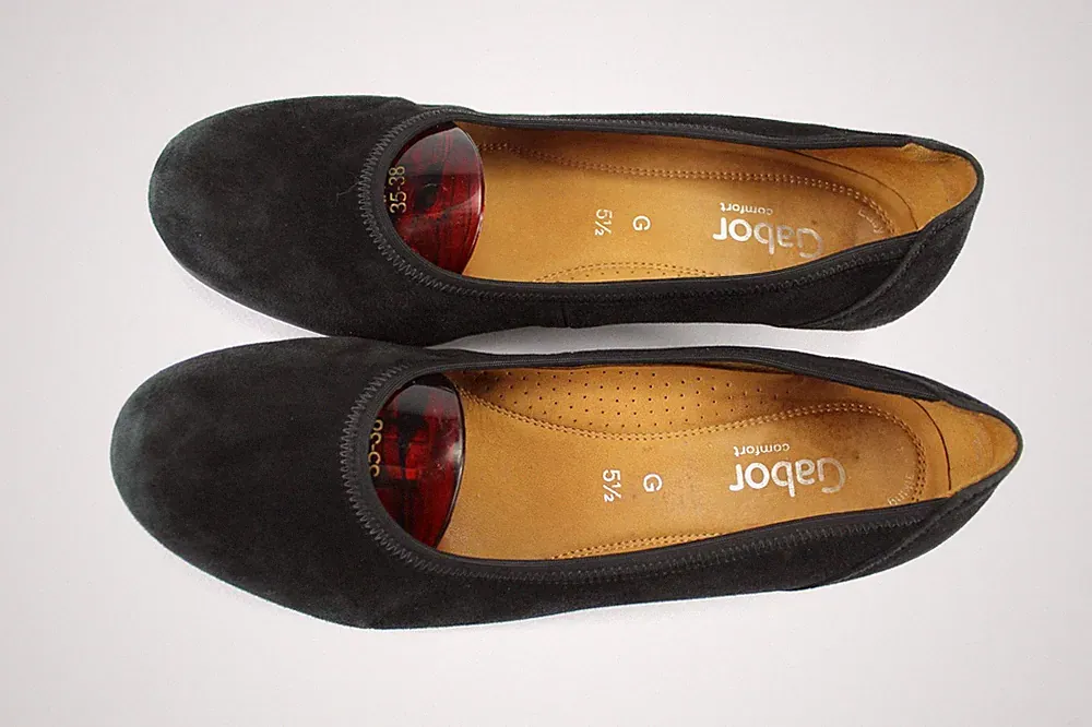 Gabor Gr.38,5 Uk.5,5 Damen Halbschuhe Slipper Loafers Schwarz TOP T 700