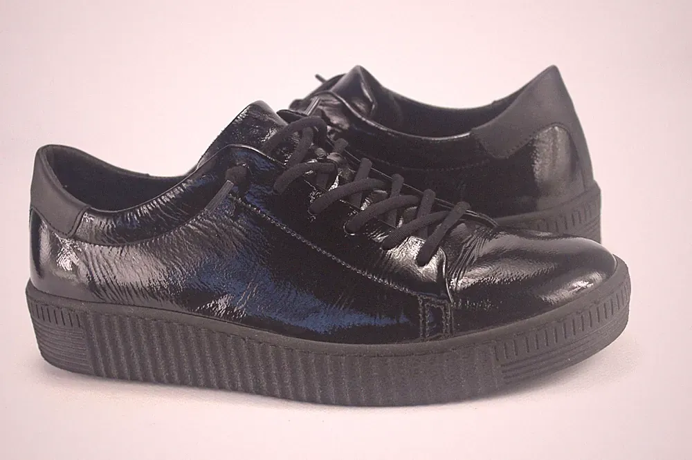 Gabor Gr.39 Uk.6 Damen Halbschuhe Slipper Sneaker Loafers Schwarz TOP M 337
