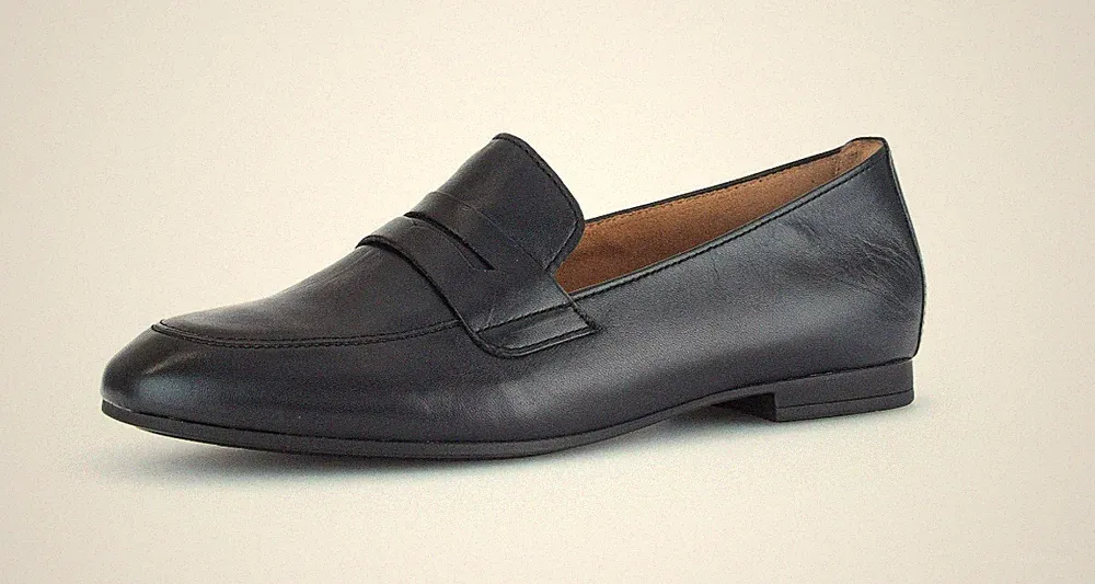 Gabor Loafer Slipper Trotteur blau elegant Business Leder