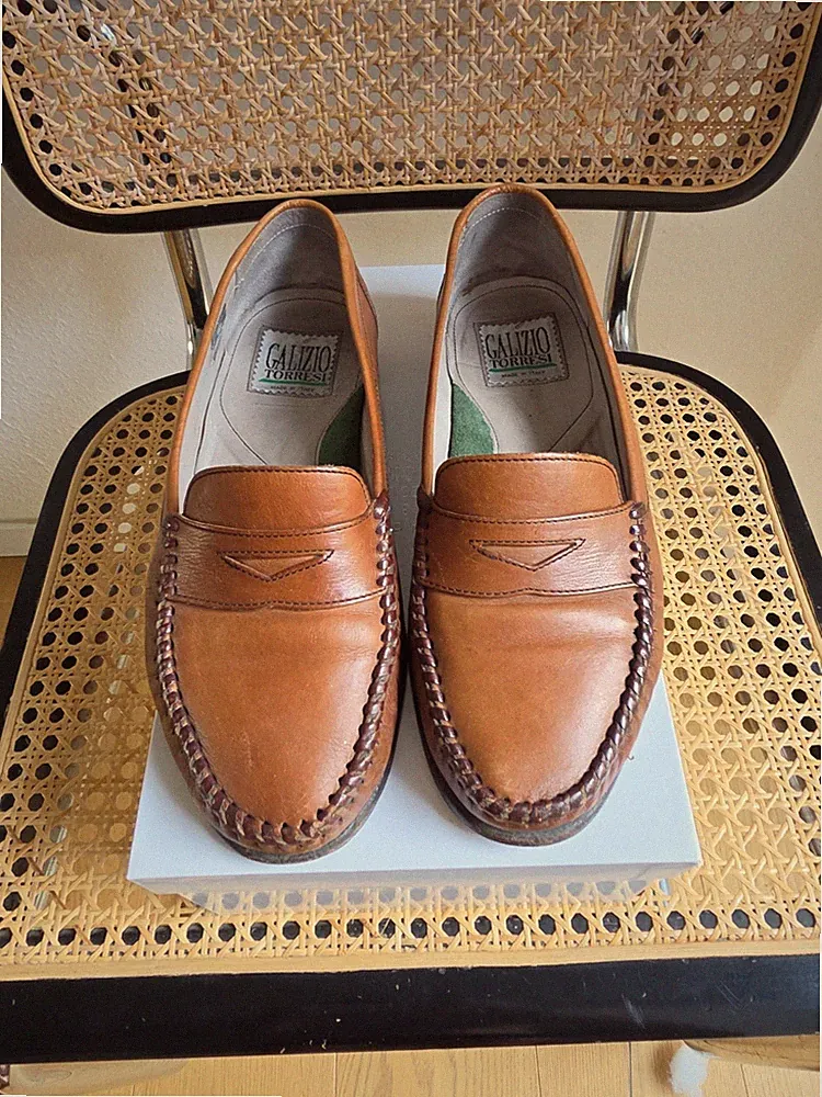 Cognac Loafer für Herren
