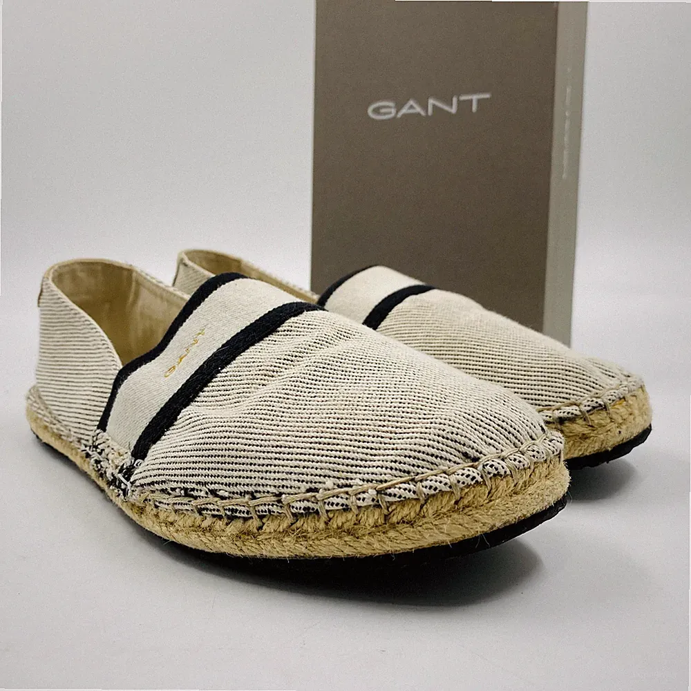 GANT Damen Beige Slip-On Espadrille Loafer Schuhe EU 39 UK 5.5 US 7.5