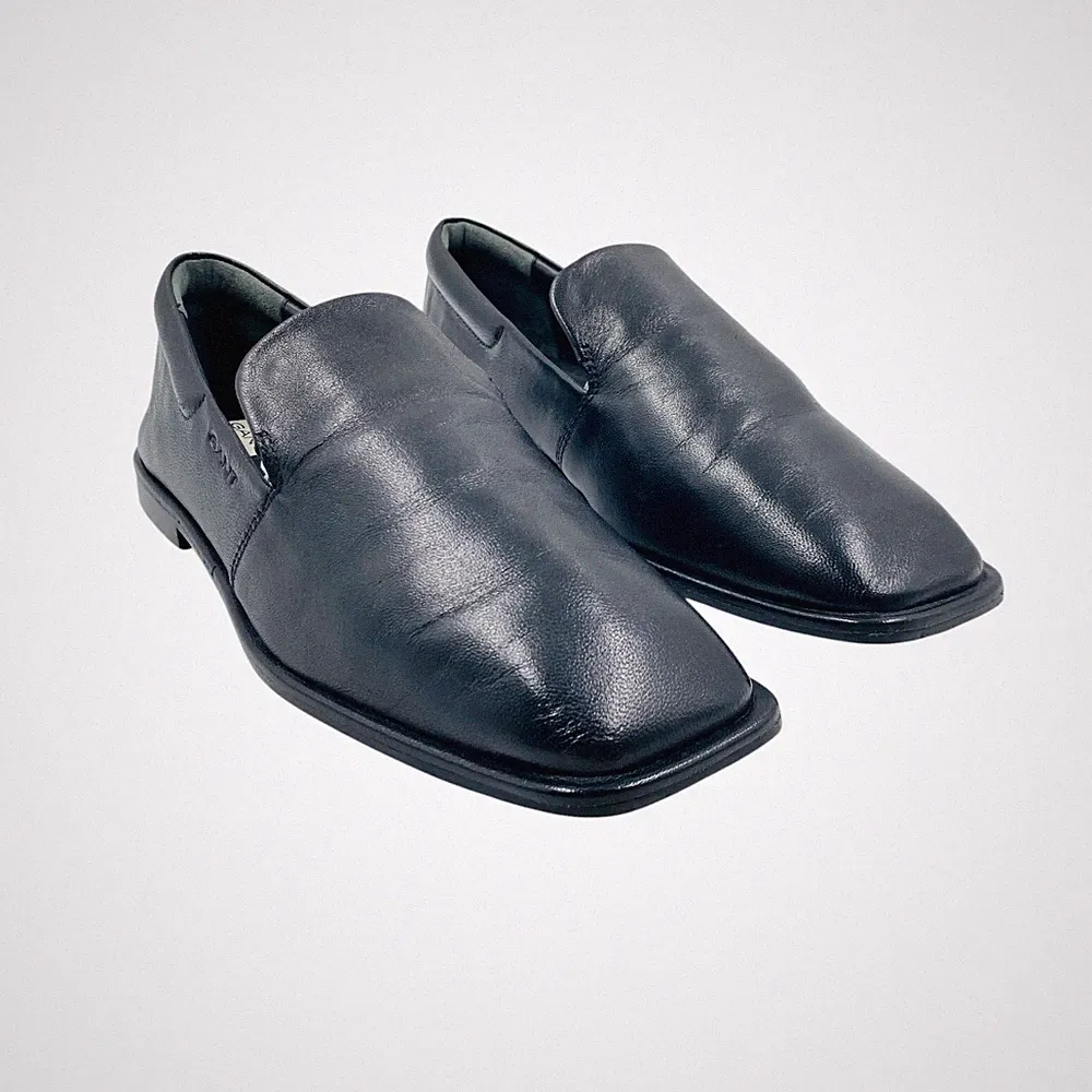 GANT Damen Schwarze Slipper aus Leder Loafer Flache Schuhe EUR 36 UK 3 US 5
