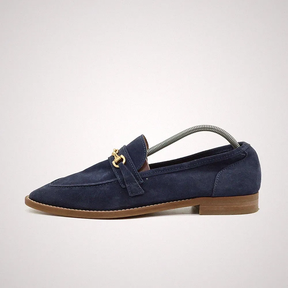 GANT Damen St. Beeloh Loafer dunkelblau Wildleder Niedrig Akzent Slipper EU 41