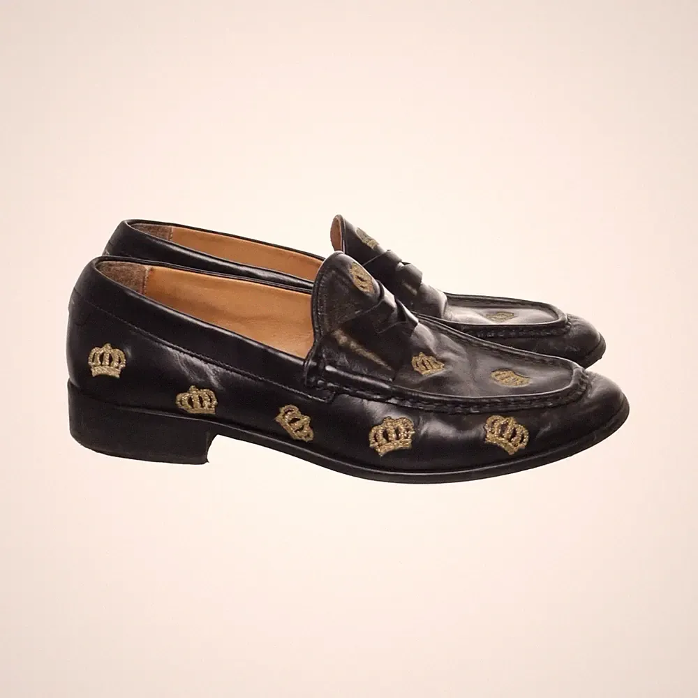 GANT, Loafers, Größe: 42, Leder, Schwarz/Gold, Herren #zJj