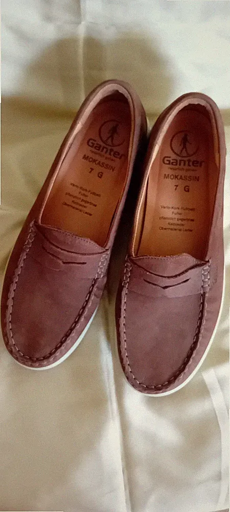 Ganter GRACE Damen Halbschuhe Loafer Slipper Mokassins gr. 7 W: G