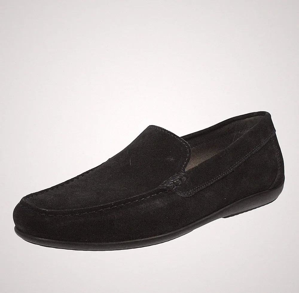 Geox Ascanio - Atmungsaktive Halbschuhe aus blauem Wildleder - Größe 45 [29,1 cm] Schuhe