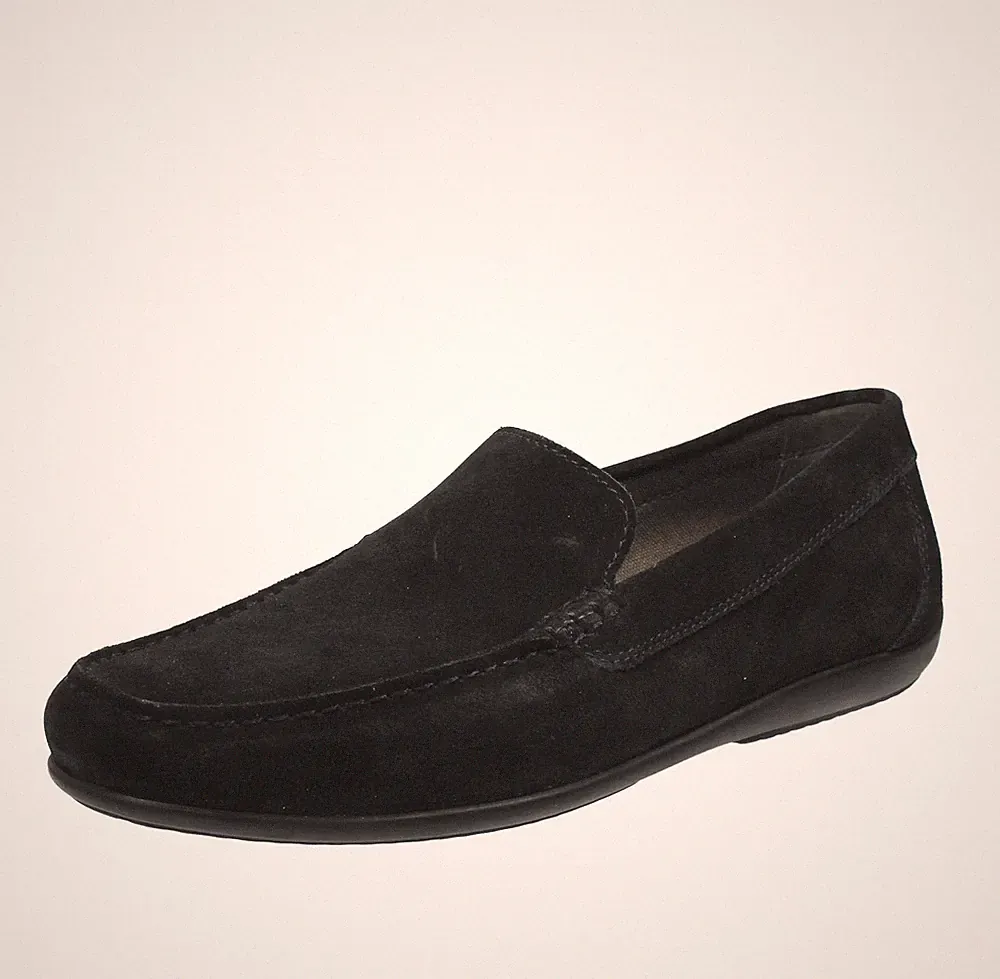 Geox Ascanio - Atmungsaktive Halbschuhe aus blauem Wildleder - Größe 45 [29,1 cm] Schuhe