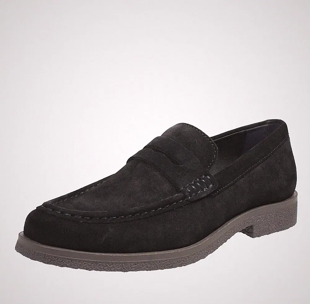 Geox Claudio - Blaue Wildleder Halbschuhe - Herren Schuhe Halbschuhe