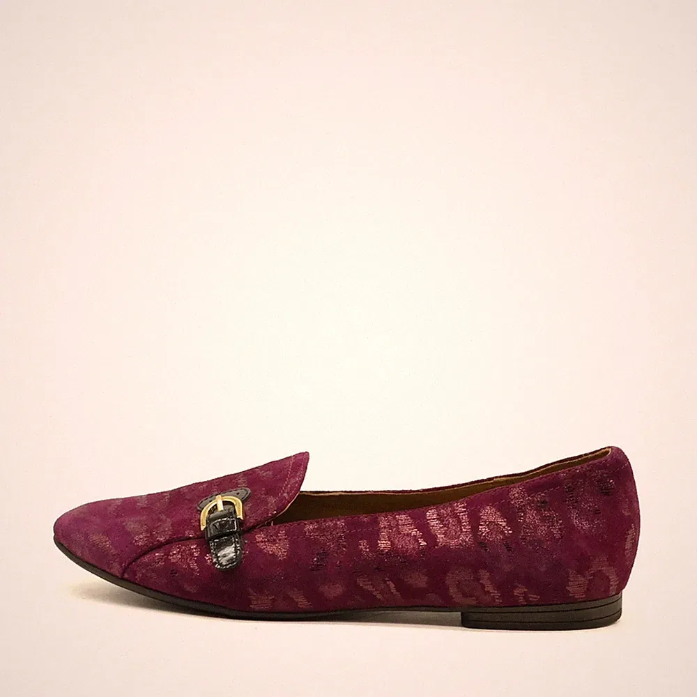 Geox Damen Loafer Halbschuhe Lila Wildleder Atmungsaktiv EU 38