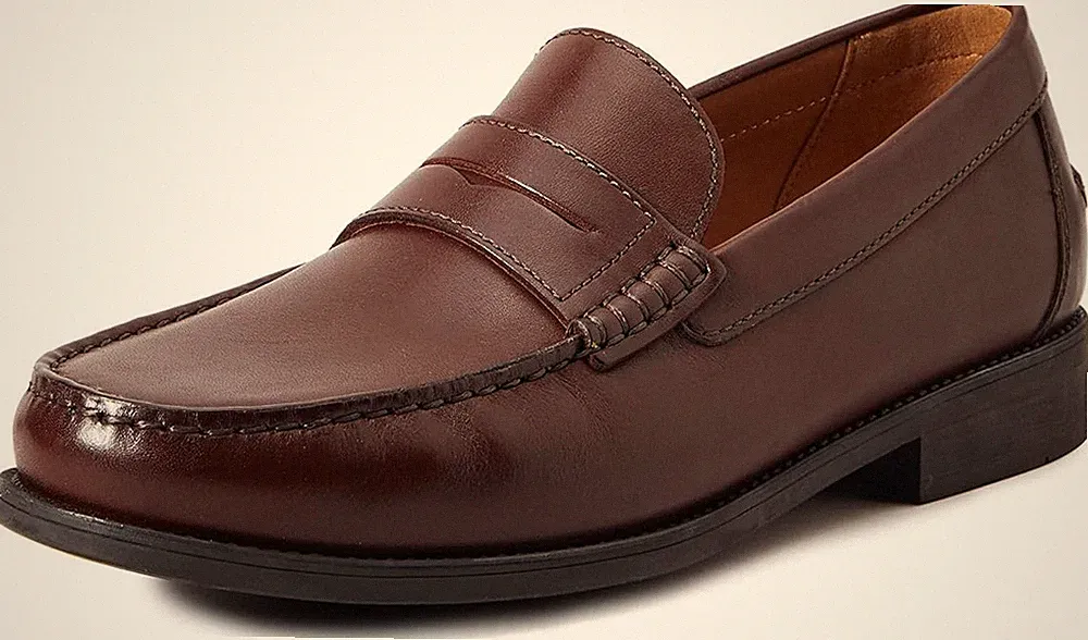 Geox Herren Freizeitschuh EU 41,5 U641ZB Braun Leder Atmungsaktiv Loafer