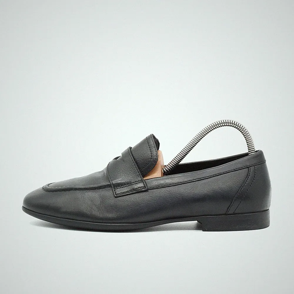 Geox Herren Loafer EU 40 Respira U35CCA Schwarz Atmungsaktive Sohle