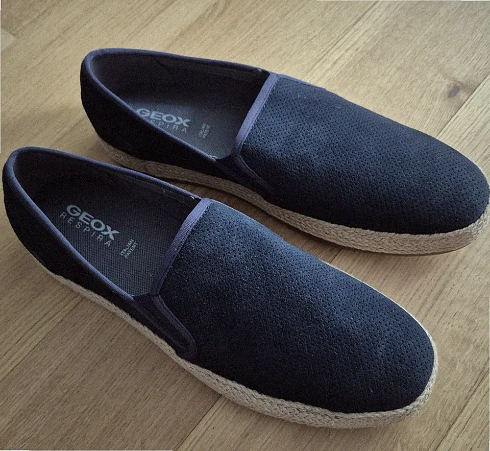 Geox Loafer Slipper Sneaker neu blau Gr. 44