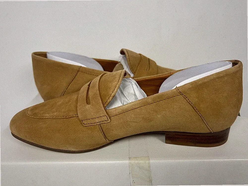 Geox Mantinea Halbschuhe - Damen Größe UK 35 3,5 - Gognac Wildleder - Neu